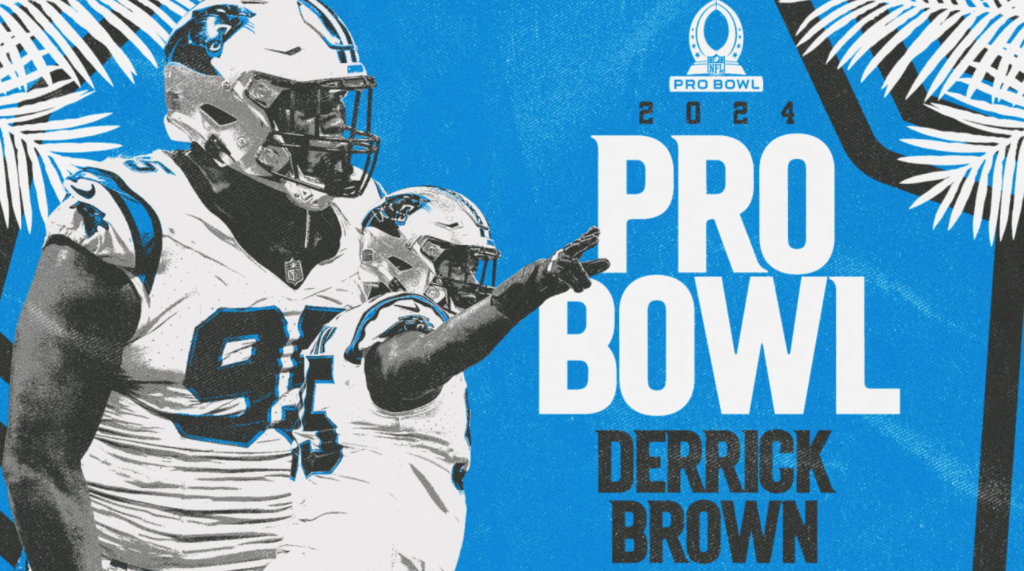 https://www.panthers.com/rover-2024/derrick-brown-pro-bowl, Derrick Brown named to the 2024 Pro Bowl at defensive tackle