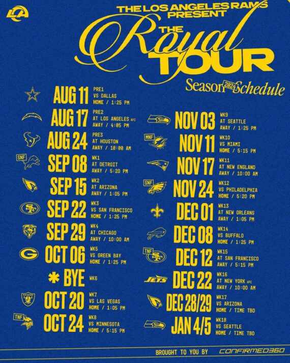 Rams Schedule 2024