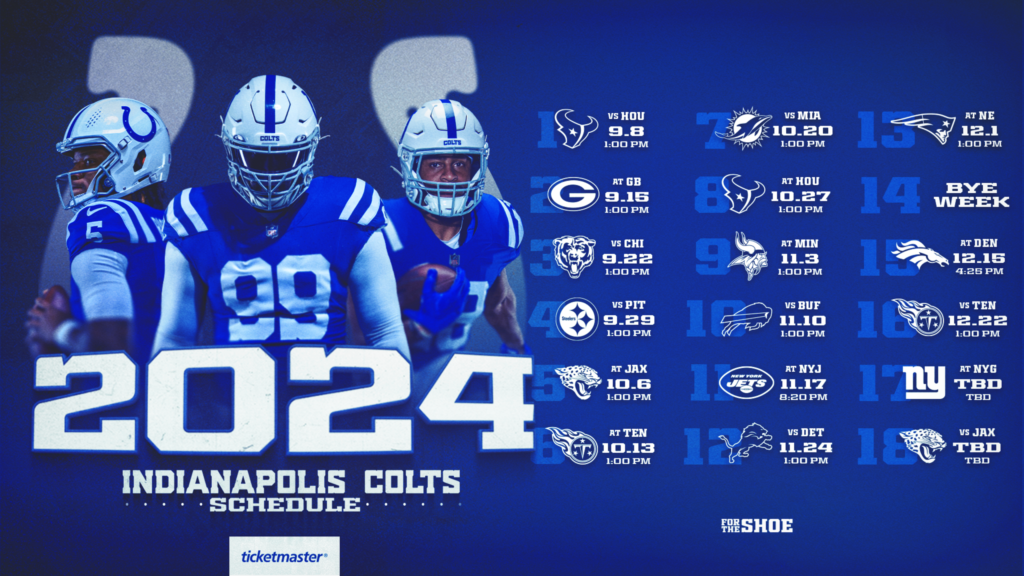 Calendario 2024 Indianapolis Colts